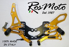 PEDANE ARRETRATE REARSETS  KAWASAKI ZX10R 04-05 Oro-Nero