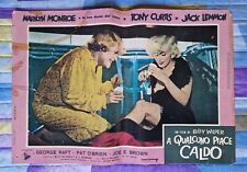 A QUALCUNO PIACE CALDO MARILYN MONROE FOTOBUSTA ORIGINALE 1959 RARO NO DVD