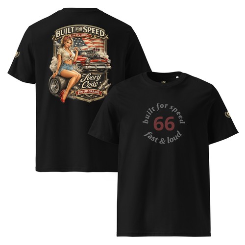 Shirt vintage pin garage - t-shirt, up