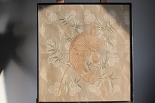 Quadro seta ricamata carpa