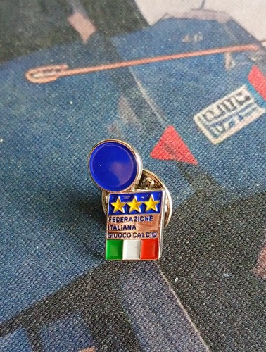Medaglia spilla italia figc - medaglia/spilla,