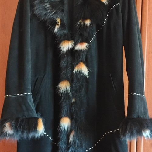 Cappotto donna nero pelle - cappotto,