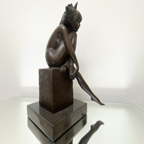 Statuina bronzo toro - statuina, firmata