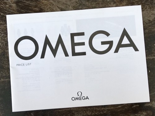 Omega price list - price, 2009-10