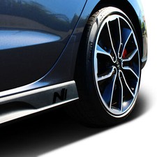 Set 2 adesivi intarsio Hyundai i30N minigonne laterali nero lucido pellicola K055