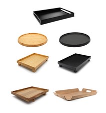 Vassoio con Manici Nero