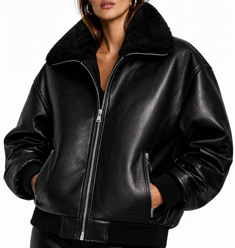 Giubbotto bomber donna nero