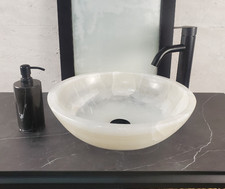 Lavandino con vaso tondo in