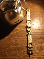 Orologio Dolce & Gabbana Dorato, Cinturino In Vera Pelle, Mai Indossato