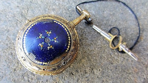 Antico orologio tasca fusee - da,