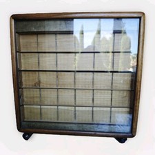 Cassettiera Legno Vintage Porta Tutto Ogni Tipologia Espositore Da Negozio Ruote