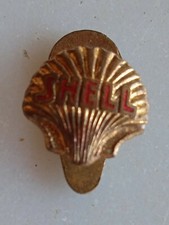 Distintivo Shell pins label auto car epoca simplex vintage benzina oil olio 