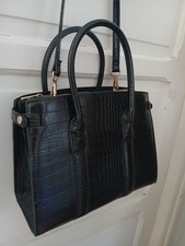 BORSA EFFETTO COCCO MANGO NUOVA 28X23 CON TRACOLLA REMOVIBILE, CERNIERA  INTERNA