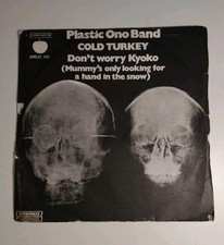 PLASTIC ONO BAND cold Turkey / Donatella Worry Kyoko 7"  45 Giri Apples1001