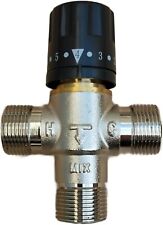 Valvola Miscelatrice Termostatica Regolabile 20-65°C in Ottone Cromo plus, DN20