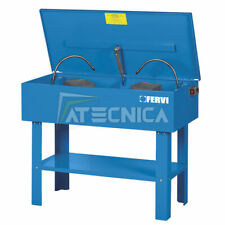 Vasca lavapezzi doppia Fervi 0486 con due pompe e penello