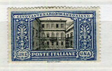 REGNO 1923 BEL MANZONI 1 Lire
