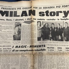 Milan Campione d’ Italia 2 Pagine su RIVISTA MILANINTER  SETTIMANALE N. 15 1968