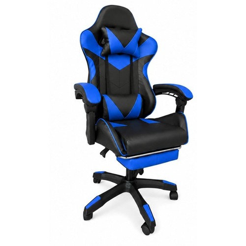 Sedia gaming nero blu con - nero,