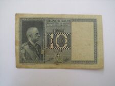 BANCONOTA 10 LIRE 1939 REGNO D'ITALIA ANTICHE MONETE MONETA RARA