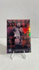 Bronson Reed 2025 Topps Chrome WWE x Cactus Jack plaid di flanella rosso e nero #89