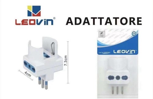 Adattatore tripla spina 10a - adattatore, 2