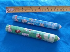 x2 GOMME GOMMINE da COLLEZIONE Vintage ERASER Anni '80s Rare MATITE MATITONI BIG