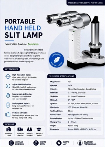 Lampada fessura portatile - a,