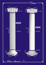 colonna in gesso per interni