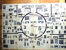 1930 circa-ANTONIO FERRETTI Milano-Arredamenti e cancelleria per ufficio