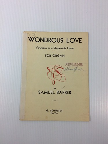 Schirmer 44477 organo amore - organo,