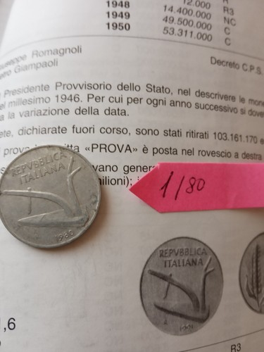 Moneta lire del - 10,