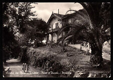 RIVIERA DEI FIORI VARAZZE PIANI D' INVREA SAVONA CARTOLINA PENSIONE FG VG 1952