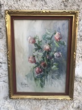 Quadro -Rose Appassite- Antonello Zecca dipinto ad acquerello
