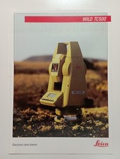 Opuscolo Leica Wild TC500 Electronic total station G1 470 0 en IX 93 RDV 
