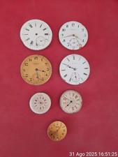 7 MECCANISMI OROLOGI DA  TASCA CON 1 EBERHARD E CO  PERFETTAMENTE FUNZIONANTE.