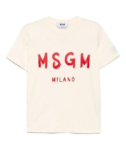 Shirt msgm con dettagli logo - dettagli,