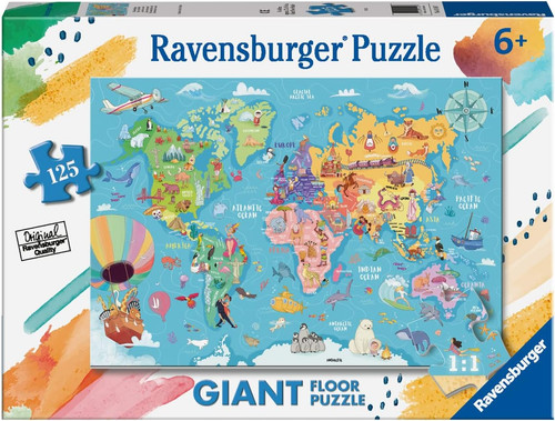 Puzzle mappa del - -, mondo