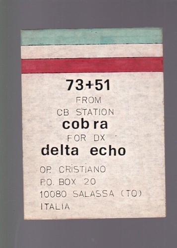 Card radioamatori radio 51 - card,