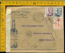 Spagna Espana Cover busta to Italy T 334 cinderella tubercolosi Jerez