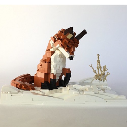 Moc 6404 modello volpe - moc-6404, rossa