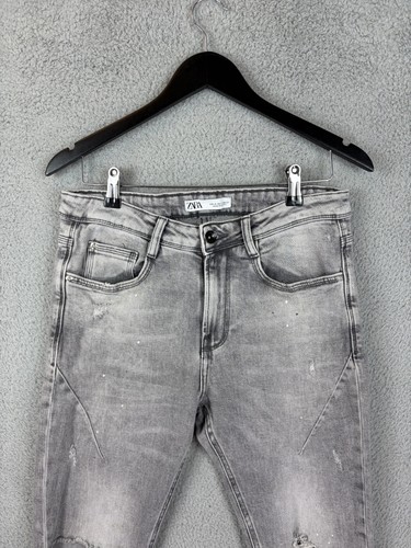 Jeans zara uomo 31x27 grigio - 31x27,