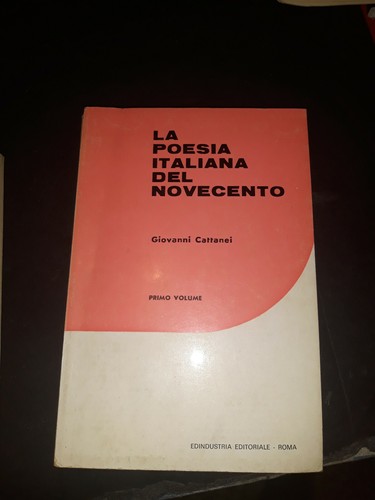 Libro poesia italiana - la, del