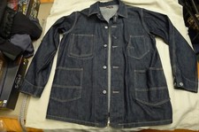 Eastman Leather Clothing DENIM CHORE JACKET - TUTA RAILMAN MADE IN JAPAN 44