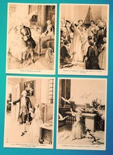 Lotto 4 Cartoline Originali Santa Maddalena Di Canossa Nascita e Infanzia