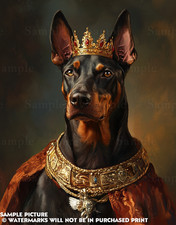 DOBERMAN QUEEN PORTRAIT PRINT