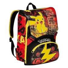 ZAINO POKEMON SCUOLA PIKACHU SDOPPIABILE ORIGINALE SEVEN NUOVO SCUOLA