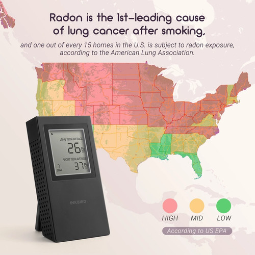 Rilevatore radon wifi monitor - rilevatore,