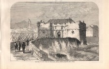 Stampa antica GENOVA veduta