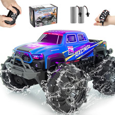 Auto Telecomando Anfibio, Monster Trucks per Ragazzi Età 4-7, Monster Truck a